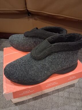 NEW Easy Spirit Tree Pose Charcoal Gray Wool Slip-On Comfort Shoes Lady's 11